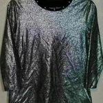 Rebecca Malone  Women's 3/4‎ Sleeve Top Shirt Black Silver Size Small Photo 0