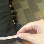 AQUA  Black Crop Pants with Pom-Pom Trim | Size Small Photo 7