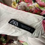 ZARA  Floral Printed Mini Dress Ruched Bodycon Puff Sleeve Blogger Small Photo 5