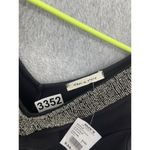 Tea N Rose  Women's Dress Fitted Long Sleeve Beaded V Neck Black Size Small Photo 4