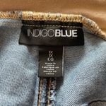 Indigo Blue Maternity Full Panel Belly Distressed Straight Leg Ankle Jeans 1x Photo 1