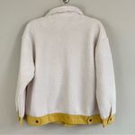 JODIFL  Contrast Corduroy Trimmed Button Up Sherpa Jacket Size S Cabincore Photo 9