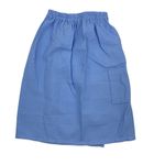 Chakr Linen Women Medium Blue‎ Waffle Wrap Skirt Loungewear Cottagecore Blue Photo 2