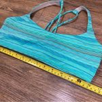 Lululemon athletica Turquoise Striped Sports Bra Photo 7
