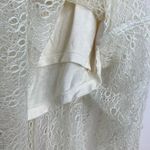 Free People Lace Wide Leg Culottes Shorts Sheer Lacy Pants Ivory Boho Womens 10 Photo 7