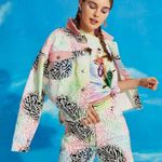 ASOS DISNEY The Lion King X design cropped denim jacket coord Simba Embroidered Photo 2