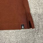 Smartwool  Hoodie Womens XS Waffle Knit Pecan Brown LS Merino Wool Blend Shirt Photo 3