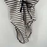 Robin Piccone Swimsuit SZ 8 NEW Sailor Stripe LaceUp One Piece B&W Nautical NWOT Photo 14