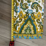 Haute Hippie  High Rise Wide Leg Palazzo Boho Linen Blue Cream Pants NWOT L Photo 8