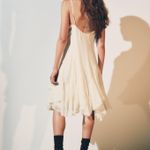 ZARA  dress sundress lace ivory cream flowy ruffle strapy boho summer vacation  Photo 15