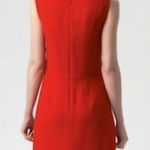 Anne Klein Red Lined Sleeveless Wool Blend Dress with Twisted Bodice Size 6 Photo 0