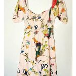 Tanya Taylor Lucinda Pink Cotton Hourglass Off Shoulder Dress Size Medium Photo 3