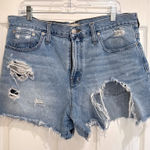 Madewell Denim Jeans Light Wash Distressed High Rise Photo 0