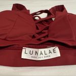 Lunalae Wine Red Pole Set Alexi sport bra and 2 Lure You shorts 2 4 US Photo 3