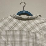 Woolrich  Cream and Tan Plaid Flannel Button Up Photo 6