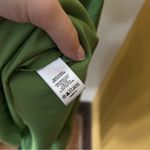 1. State  Beaded Halter Midi Dress Salted Lime Green Tiered Smock NWT $119 Size 6 Photo 5