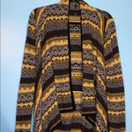 Alison Andrews Alison Andrew’s Yellow and Black Patterned Women's Sweater size Medium Photo 2