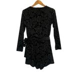 Anthropologie Saylor The Rebecca Black Velvet Floral Burnout Romper Photo 4