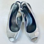 LifeStride Women's Mega Slip On Comfort Dress Heels Silver Sparkle Size:9W Size 9 Photo 4