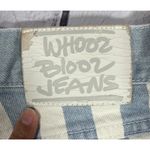 Whooz Blooz Striped Jean Shorts | Size 7/8 | Blue & White | Vintage Style Photo 5