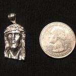 Silver Rope Chain 20in 2mm And Jesus Piece .925 Italy Photo 1