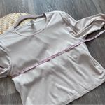 Yogalicious  heavenly rib Tara crop long sleeve‎ top in cream Photo 3