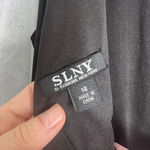 Slny Black & Pink Sequin Floral Formal Dress Deep V Back Fit & Flare Size 14 Photo 9