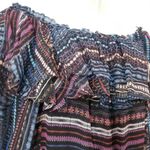 Parker Silk Palermo Dress Printed Off Shoulder Cocktail Mini Dress Photo 12