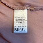 Paige  Pink Smocked Shoulder Button Front Blouse Shirt Top Long Sleeve Size S Photo 11