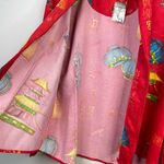 Chico's  Faux Suede Red Asian Zip Up Long Sleeve Shirt Jacket Womens 2 L 12 New Photo 6