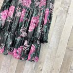 Crystal Doll  Babydoll Floral Black/Pink Flare Ruched Dress Jr. XL Gathered Top Photo 6