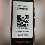 Ever Pretty  | Pink Off Shoulder Ruffle Thigh Slit Bridesmaid Dress | NWT | Small Photo 3