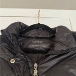 Ralph Lauren Ultra Light Weight 90% Down Fill Black Long Puffer Jacket With Hood Photo 2