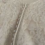 Maggie Sotero Ivory Lace Overlay Wedding Dress Cap Sleeve V Photo 7
