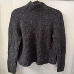Poetry High Neck Alpaca Boucle Sweater Charcoal Grey Black Size US 6 Photo 0