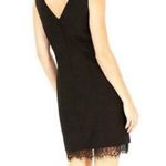 Bar III  Black Lace Trim Mini Dress Photo 1