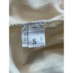 Strapless Smocked Yellow White Bohemian Vacation Beach Pool Dress S Photo 11