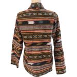 Vintage New Identity Cotton Embroidered Sante Fe Tribal Southwestern Blazer Med. Orange Photo 3