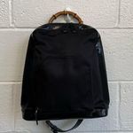 Gucci Vintage Nylon Bamboo Handle Backpack Photo 5