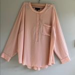 Lane Bryant  Light Pink Button-Up Blouse Photo 0