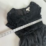 Sans Souci  Dress Womens Medium Black Lace Tulle Crochet Mini Fairy Goth‎ Core Photo 4