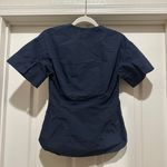 Rag and Bone Victorine Short Sleeve Button Front Shirt Night Blue Photo 10