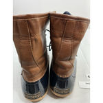 Sporto Womans Duck Boots 10 Brown-blue Lace Up Ankle Height Photo 4