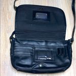 Black patch stitch work crossbody handbag Photo 2