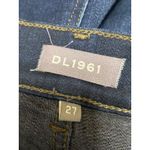 DL1961  Dark Blue Frayed Raw Hem Bootcut Denim High Rise Flare Jeans Pants Sz 27 Photo 2