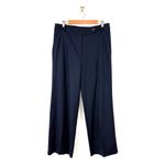 Massimo Dutti  Wool Flannel Pants Navy Blue Sz 10 Photo 3