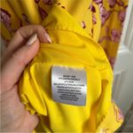 Sachin + Babi Yellow Flutter Sleeve Floral Print Maxi Dress Size 8 Photo 10