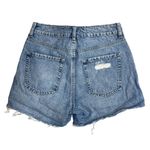 Garage Denim Women's Mom Shorts High Rise Distressed Blue Size 26/3 Photo 1