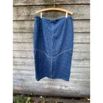 Vintage 90’s TY size 16 100% cotton maxi skirt. Blue Photo 3