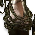 Circus by Sam Edelman Sam Edelman Circus Jocelyn‎ Crackle Ankle Wrap Lace Up Block Heel Sandals Sz 7.5 Photo 6